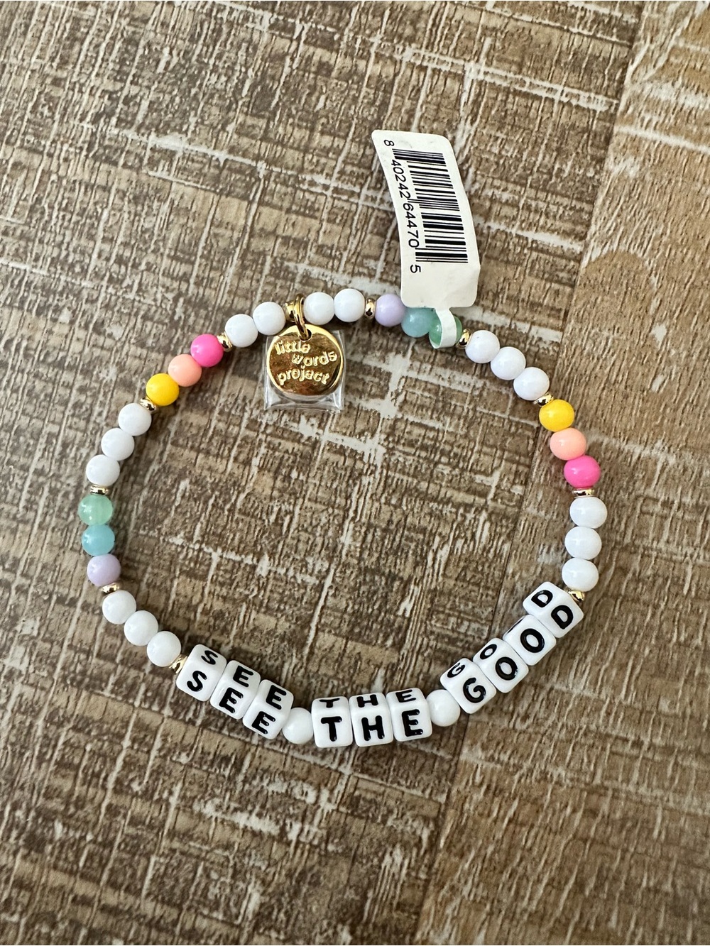 See The Good Beaded Bracelet - White & Pastel